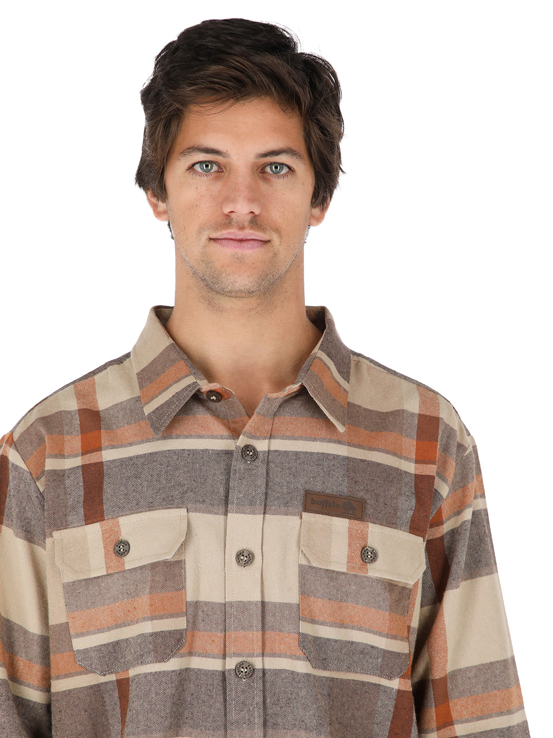 Camisa Corteza Hombre - Cafe