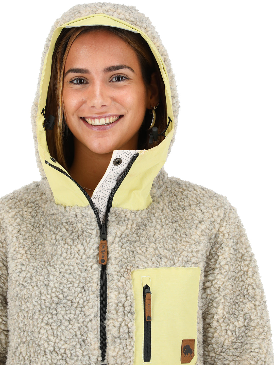 Chaqueta Camaleon 2 Mujer - Amarillo - Lana Jaspeado