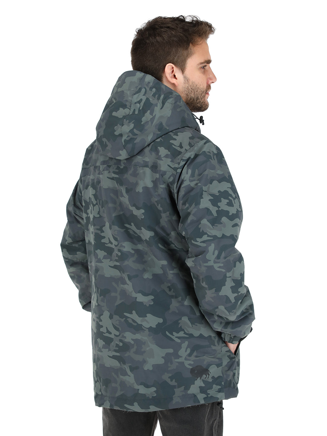 Chaqueta Camaleon 2 Hombre - Militar - Negro Jaspeado