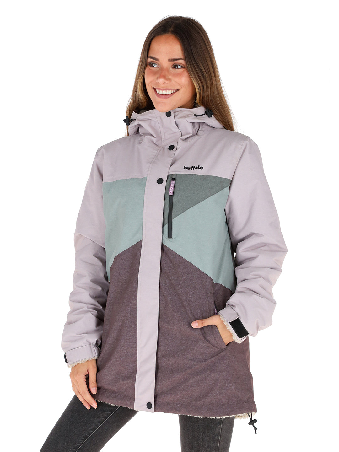 Chaqueta Camaleon 2 Mujer - Morado - Lana Jaspeado