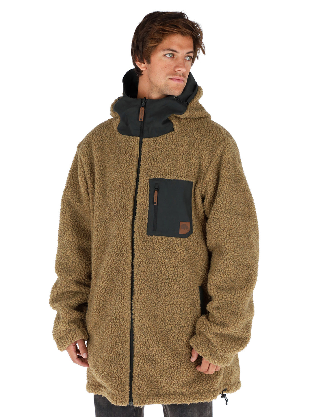 Chaqueta Camaleon Hombre - Negro - Mostaza Jaspeado