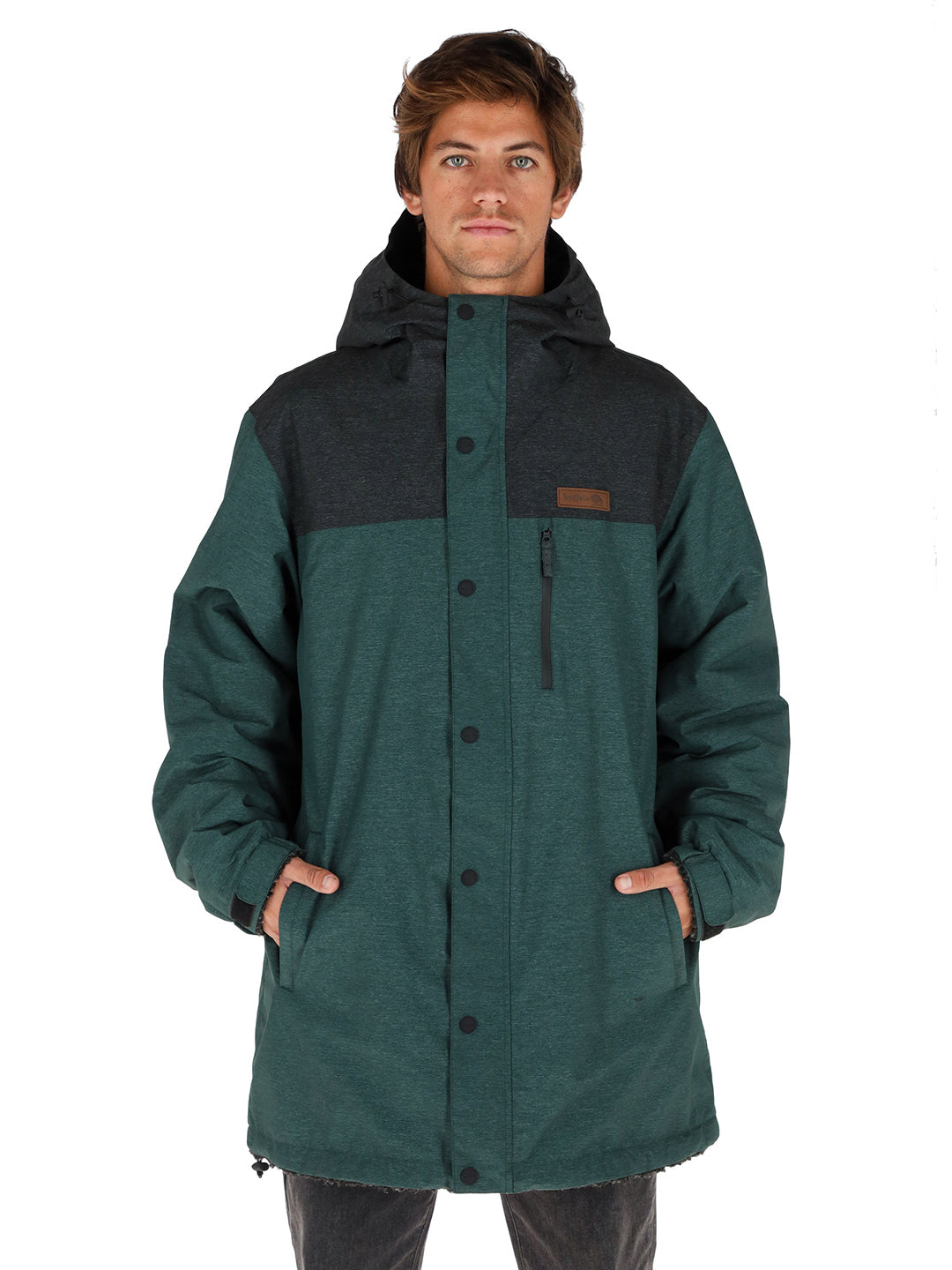 Chaqueta Camaleon Hombre - Petroleo - Negro Jaspeado