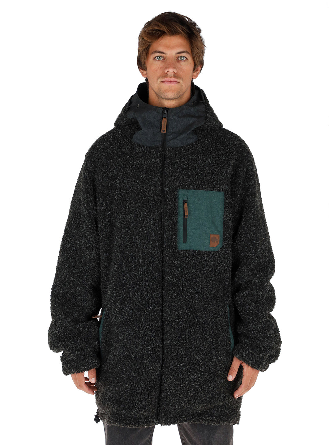 Chaqueta Camaleon Hombre - Petroleo - Negro Jaspeado