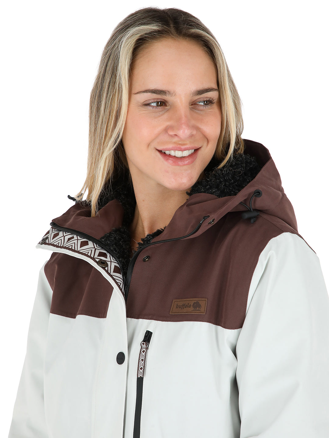 Chaqueta Camaleon Mujer - Crudo - Negro Jaspeado