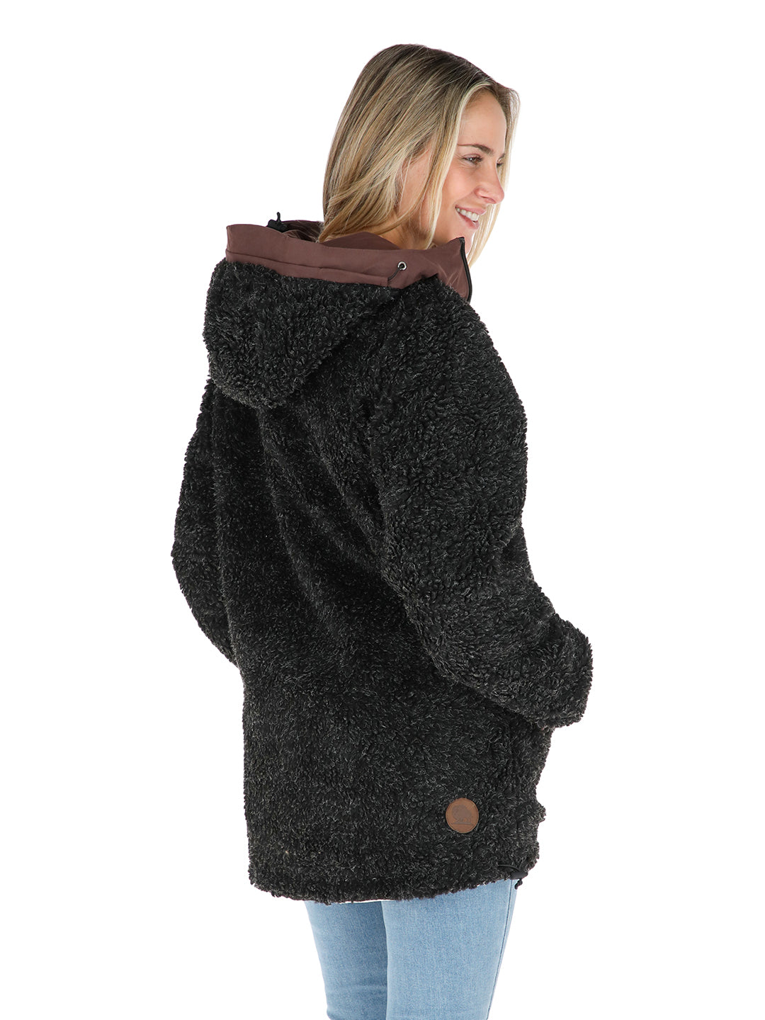 Chaqueta Camaleon Mujer - Crudo - Negro Jaspeado
