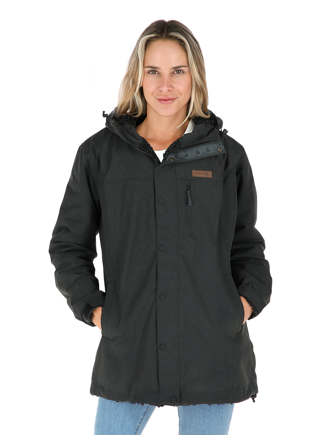 Chaqueta Camaleon Mujer - Negro - Negro Jaspeado