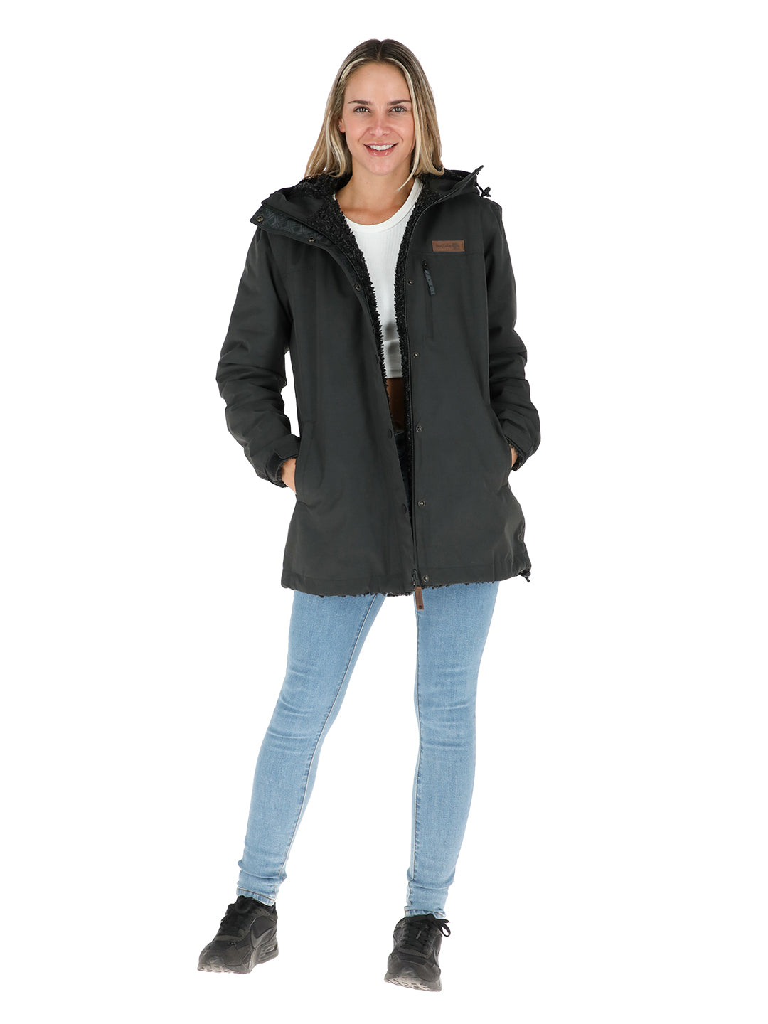 Chaqueta Camaleon Mujer - Negro - Negro Jaspeado