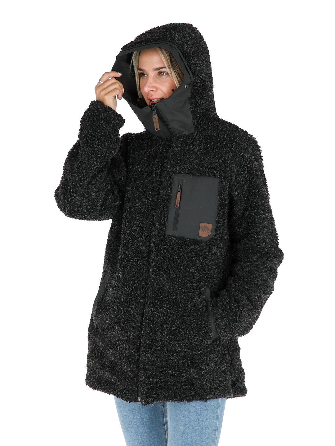 Chaqueta Camaleon Mujer - Negro - Negro Jaspeado