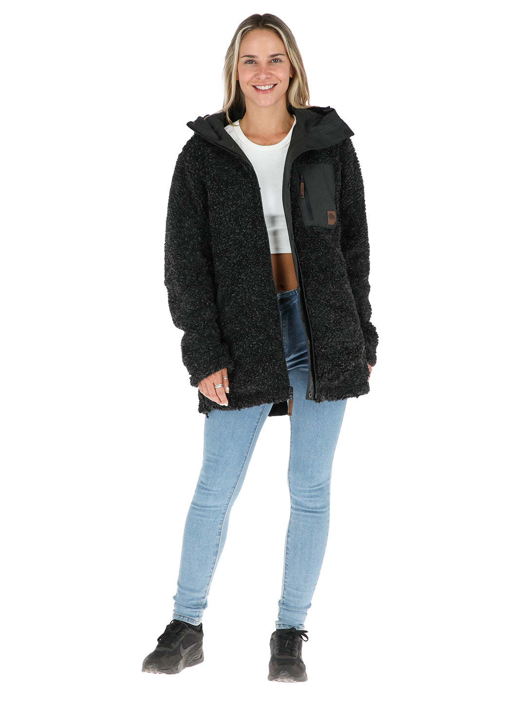 Chaqueta Camaleon Mujer - Negro - Negro Jaspeado