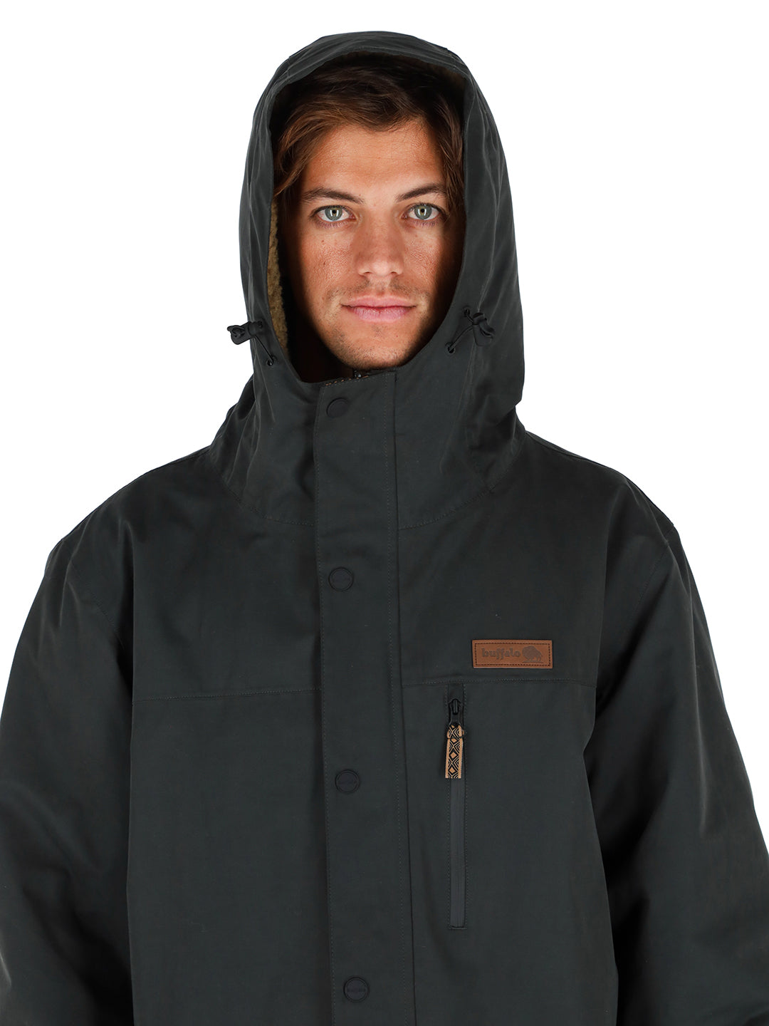 Chaqueta Camaleon Hombre - Negro - Mostaza Jaspeado