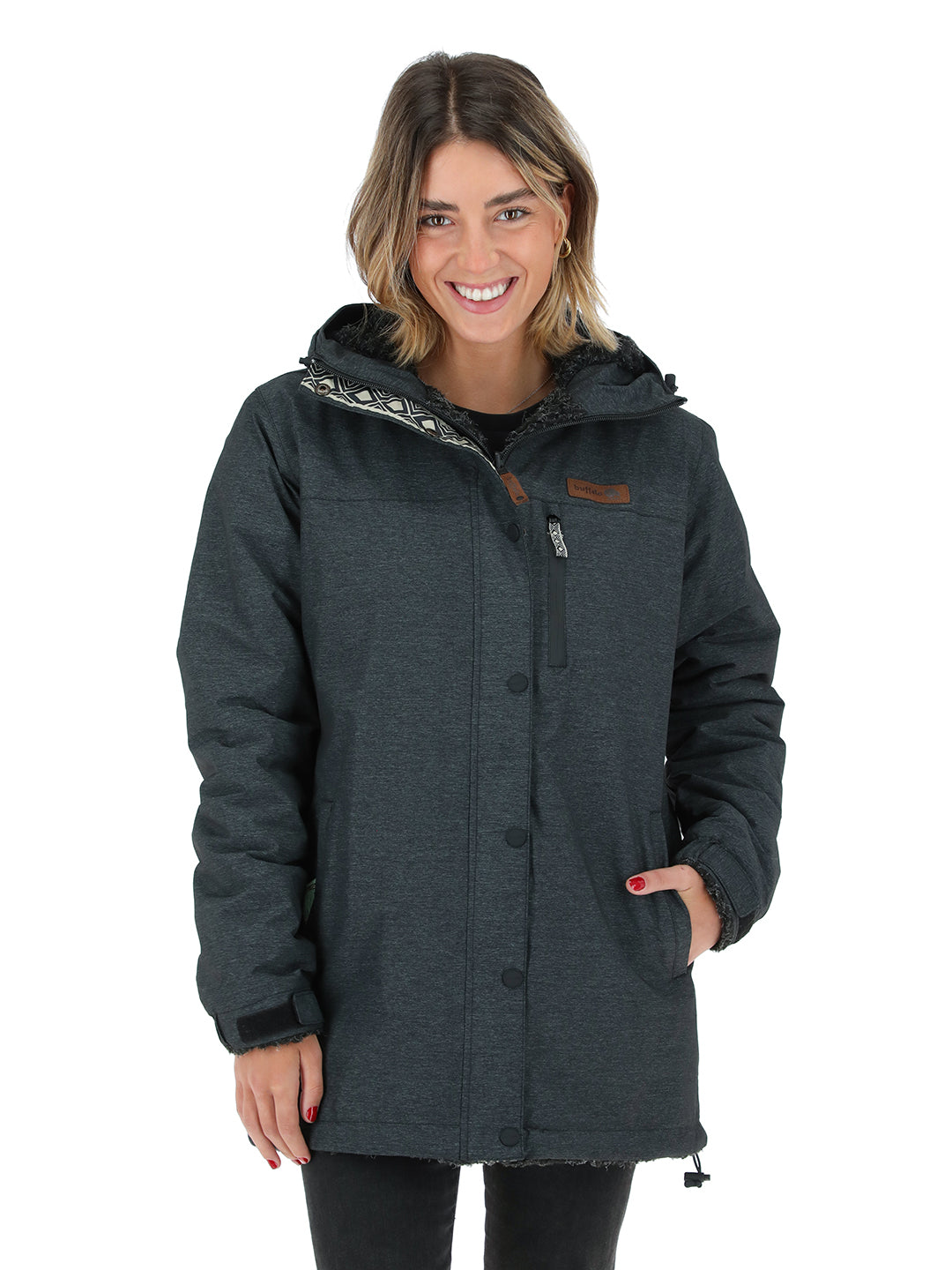 Chaqueta Camaleon Mujer - Negro - Negro Jaspeado