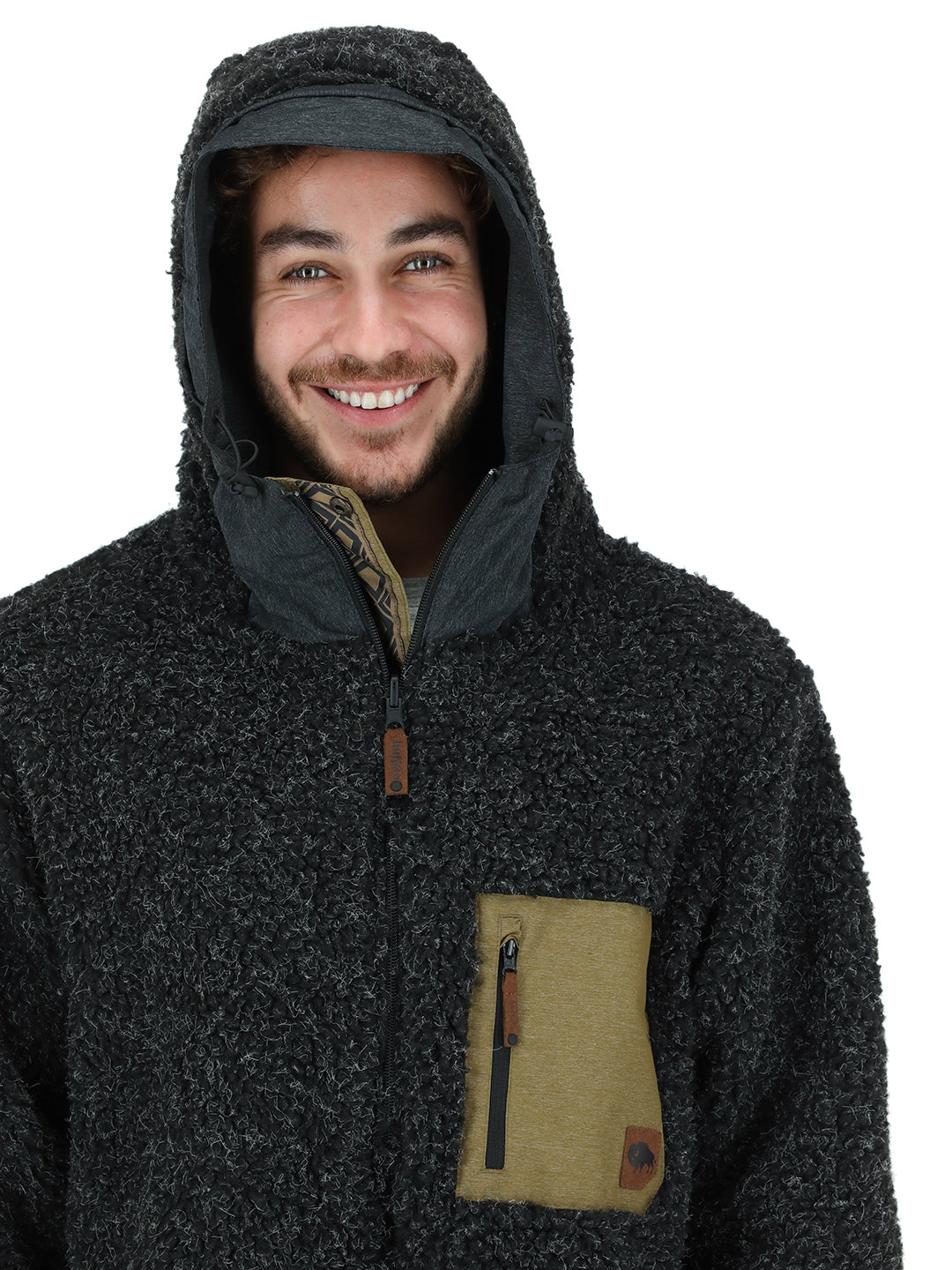 Chaqueta Camaleon Hombre - Verde - Negro Jaspeado