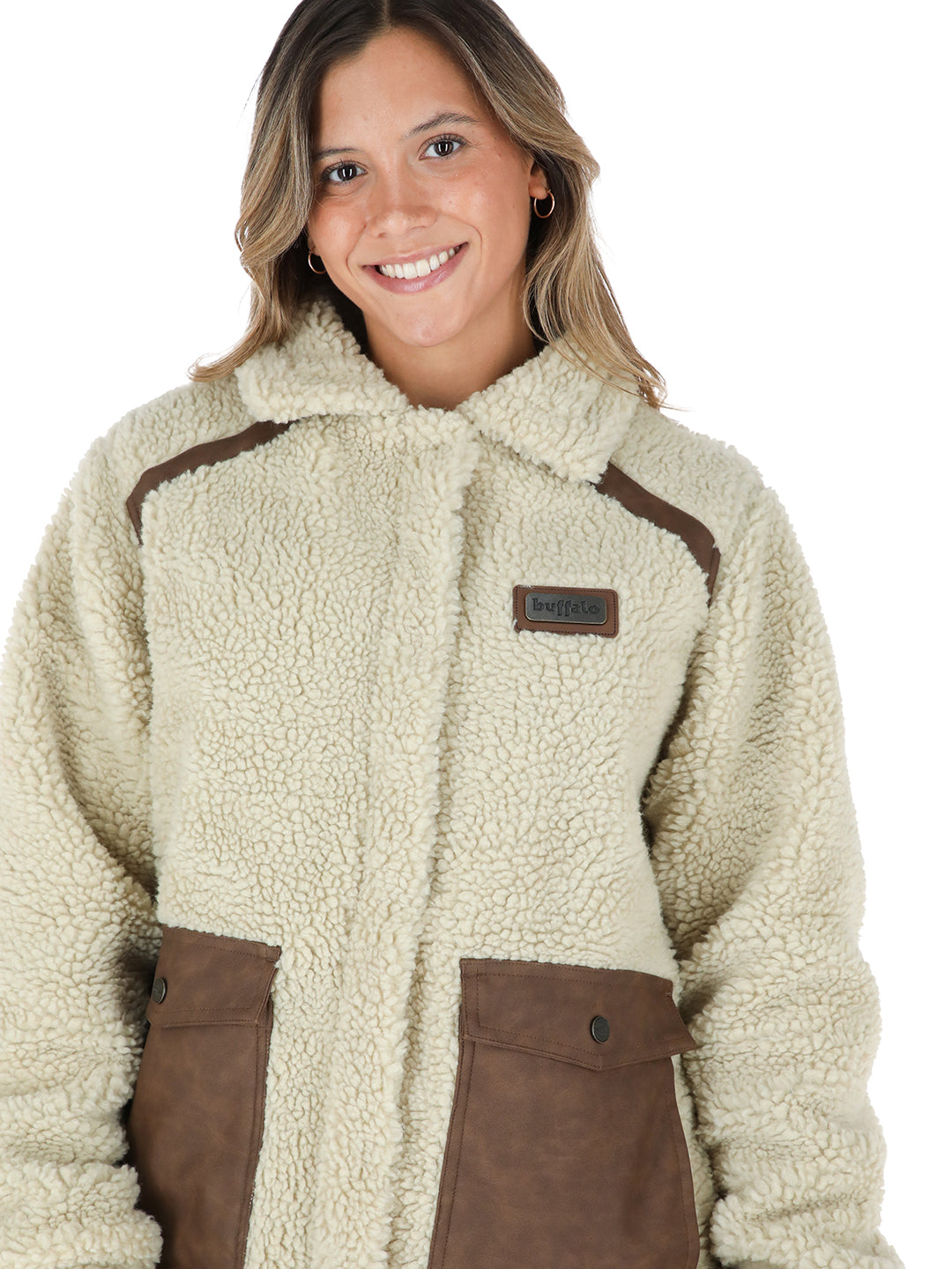 Chaqueta Chepu Mujer - Beige - Negro