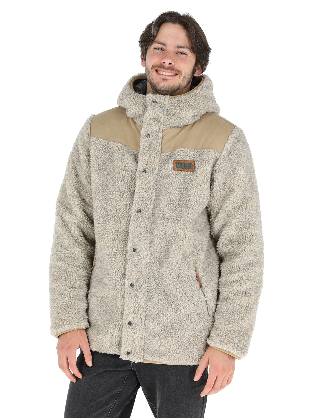 Chaqueta Chipodos Hombre - Lana Jaspeado - Diseño Gris