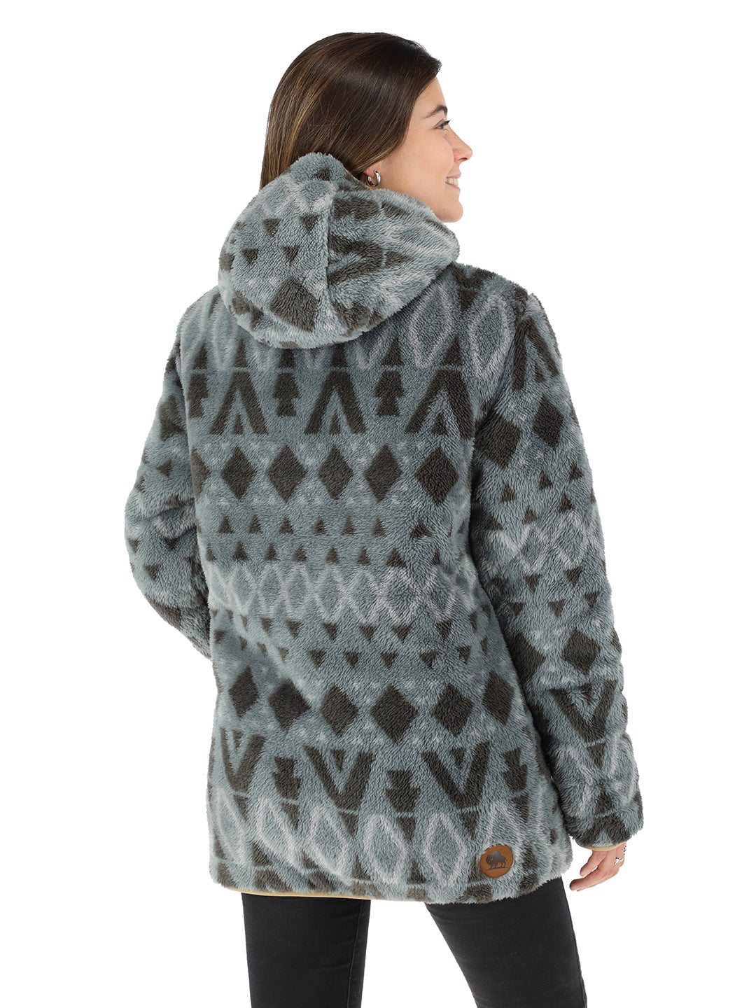 Chaqueta Chipodos Mujer - Lana Jaspeado - Diseño Gris