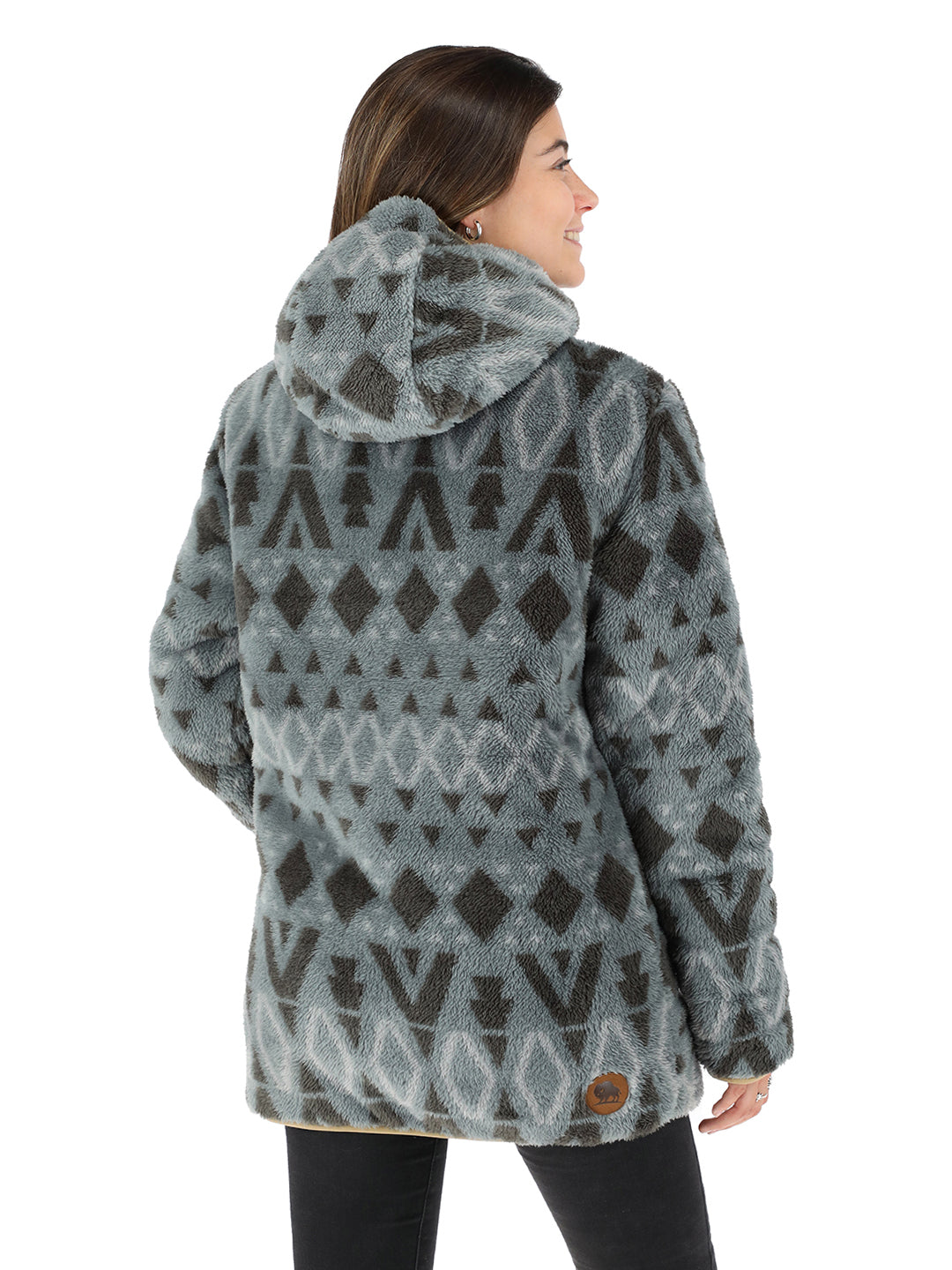 Chaqueta Chipodos Mujer - Lana Jaspeado - Diseño Gris