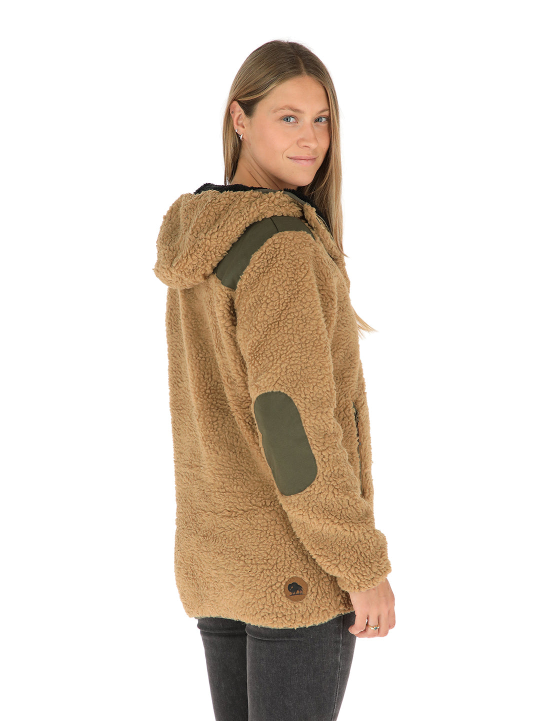 Chaqueta Chipodos Mujer - Mostaza - Negro