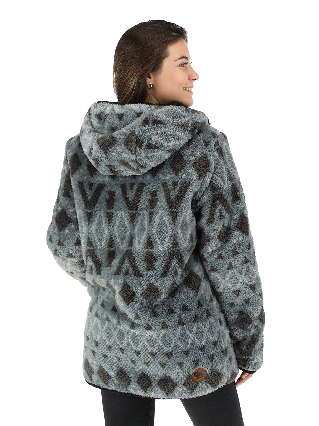 Chaqueta Chipodos Mujer - Negro - Diseño Gris