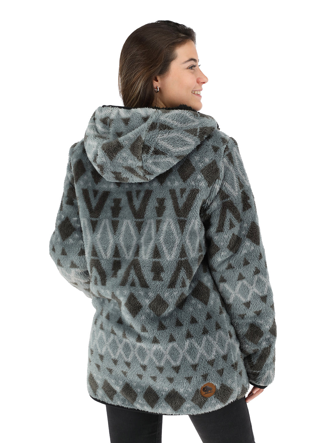 Chaqueta Chipodos Mujer - Negro - Diseño Gris