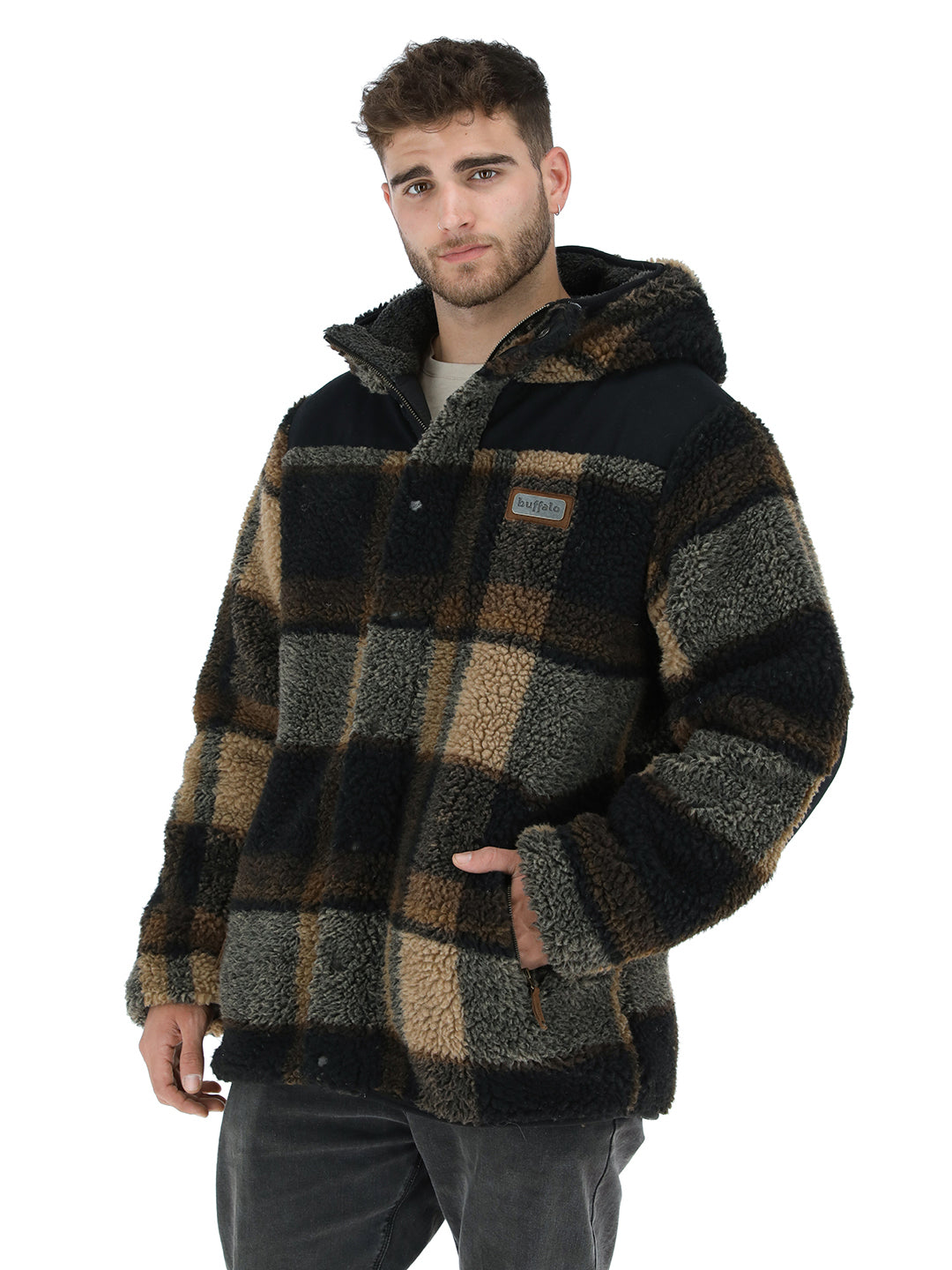 Chaqueta Chipodos Print Hombre - Negro - Marengo Jaspeado