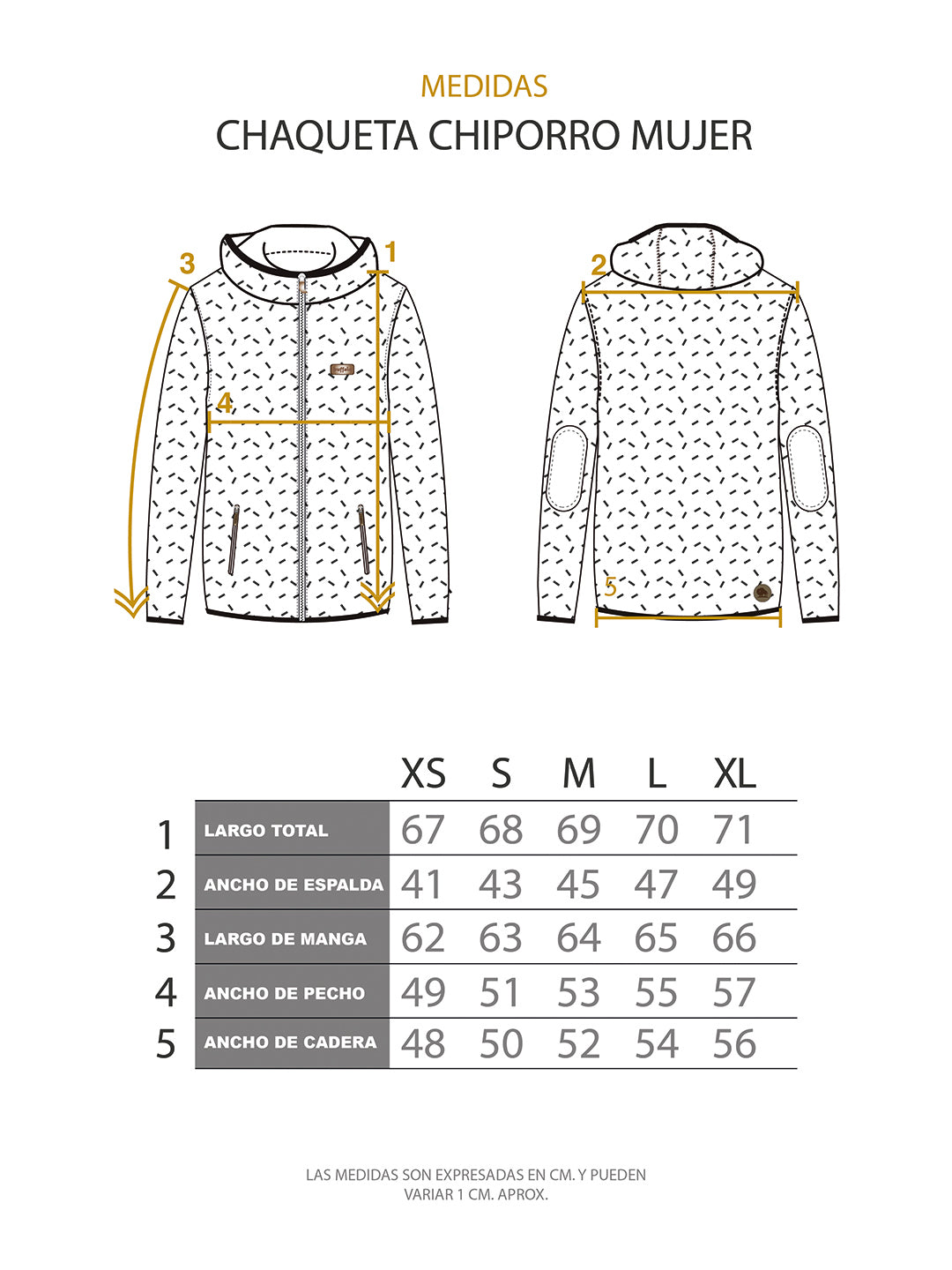 Chaqueta Chiporro Print Mujer - Crudo