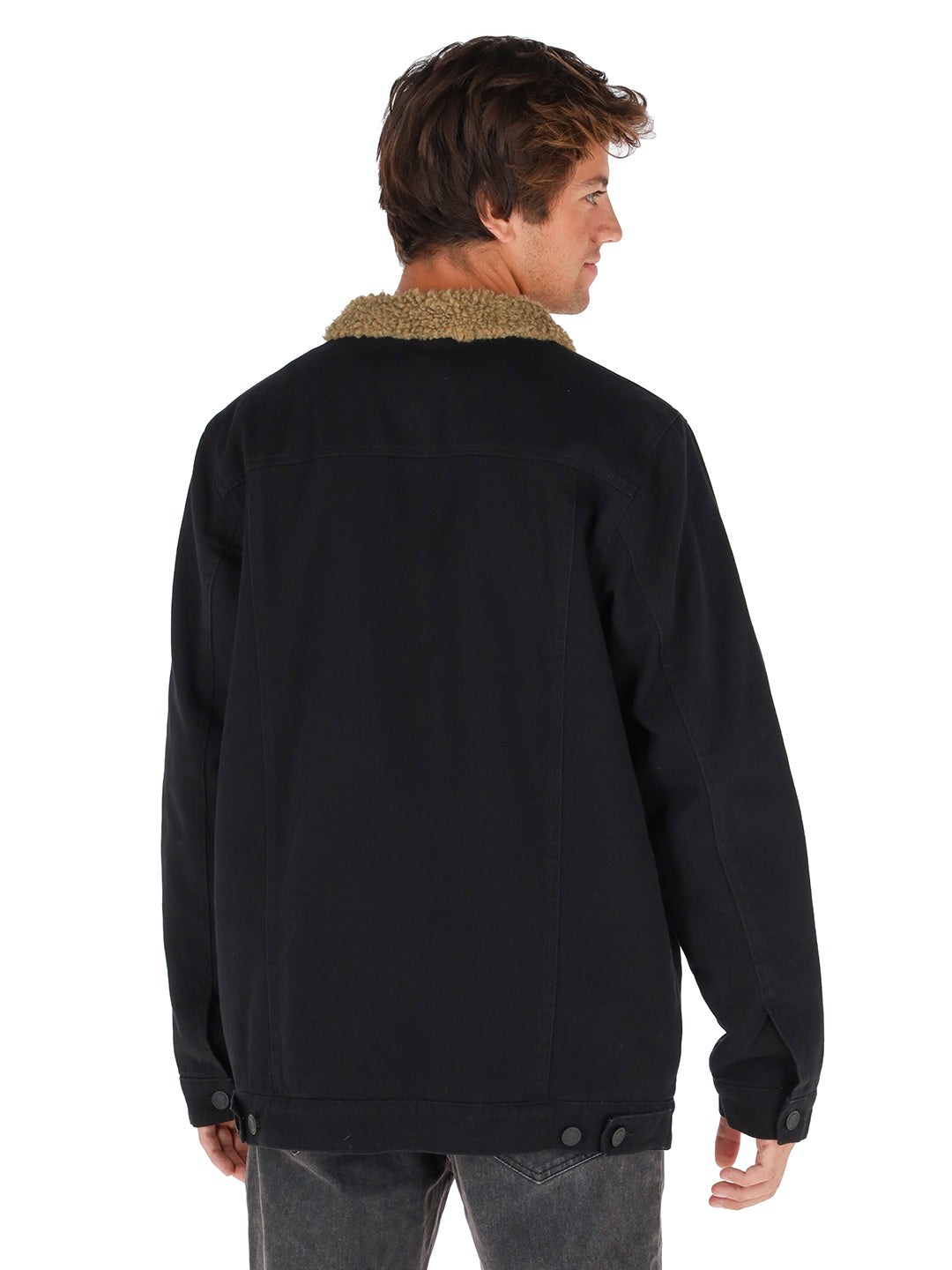 Chaqueta Foresta Hombre - Negro - Mostaza Jaspeado