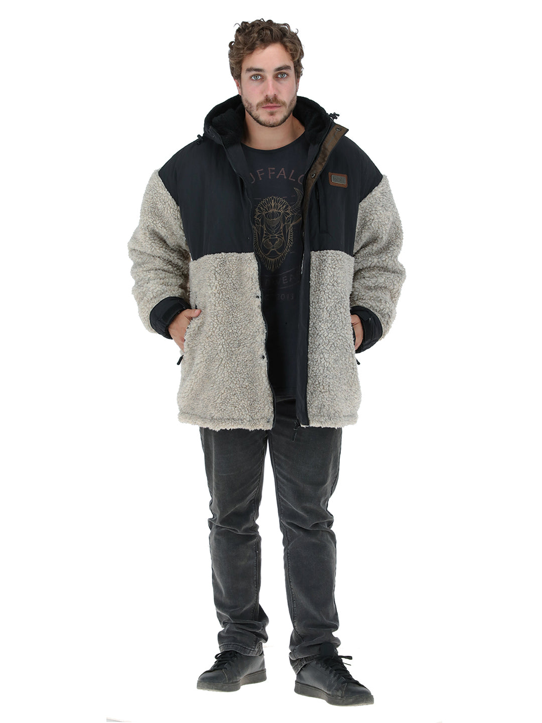 Chaqueta Papua Hombre - Lana Jaspeado