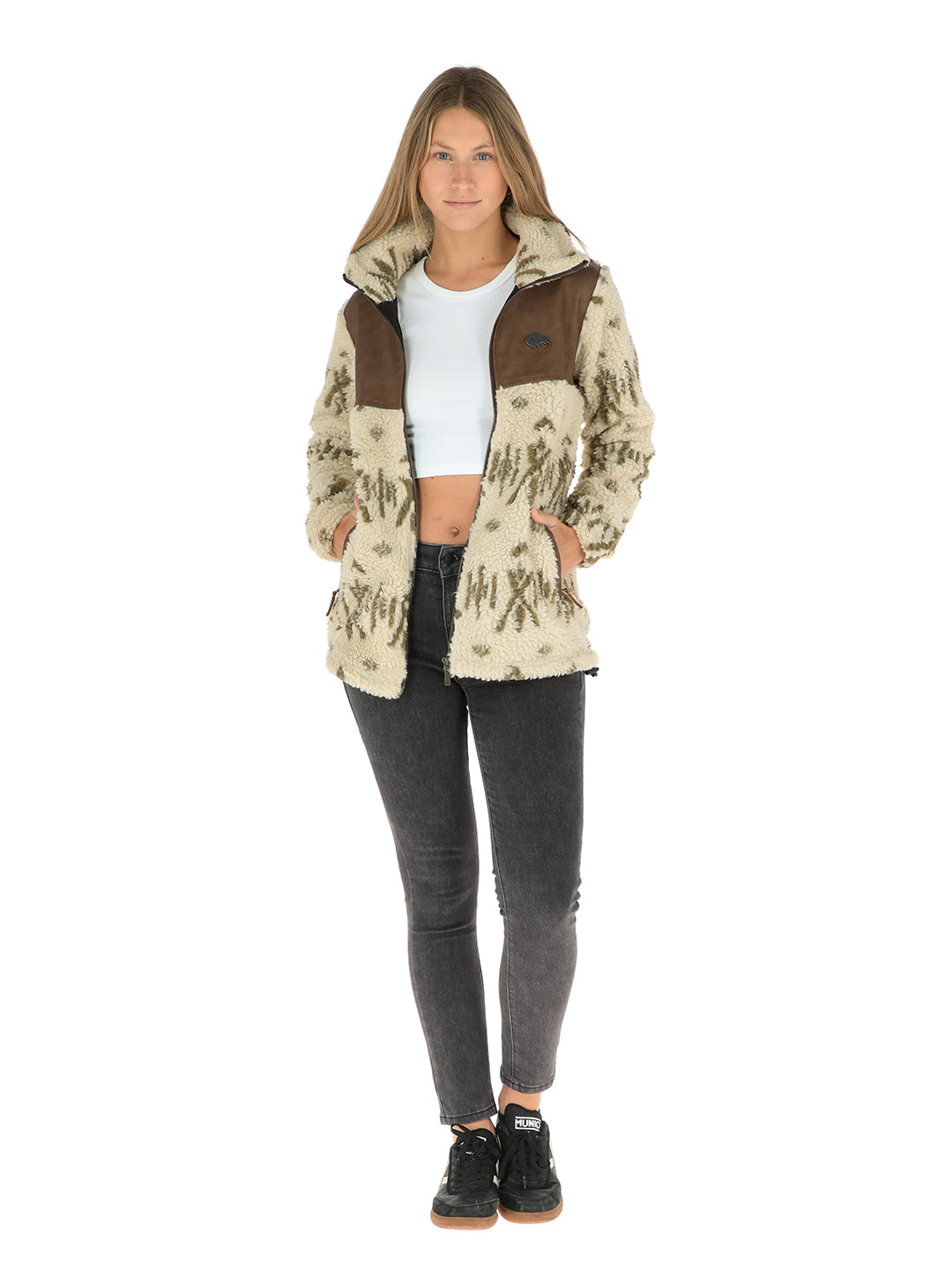 Chaqueta Terrain Mujer - Pattern Beige
