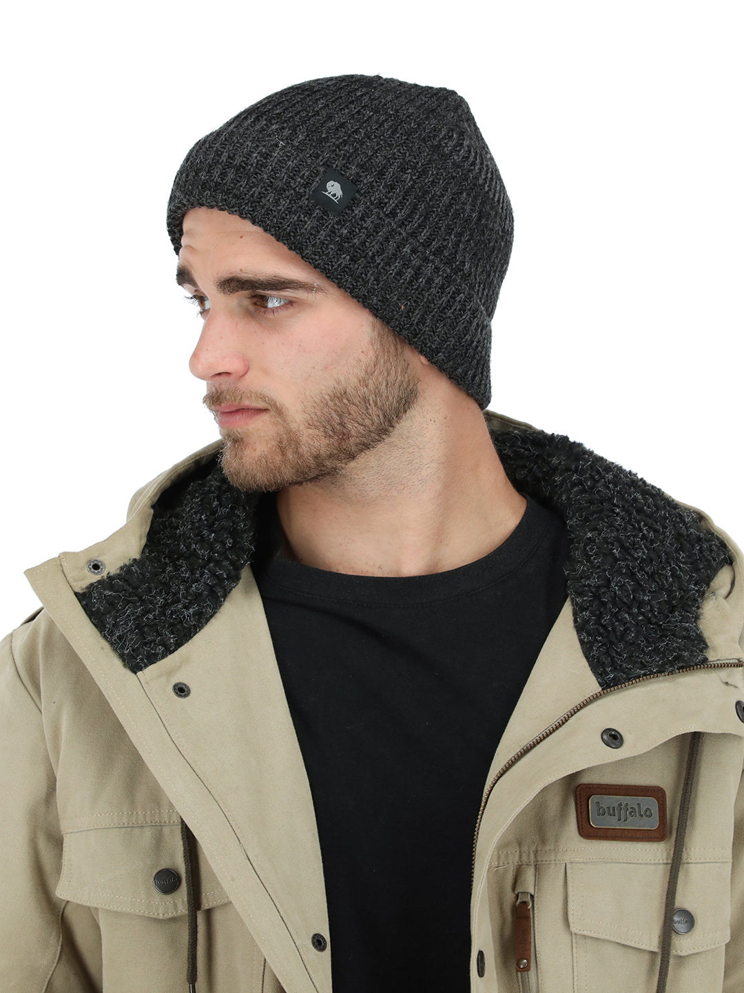 Gorro Calafate - Negro Jaspeado