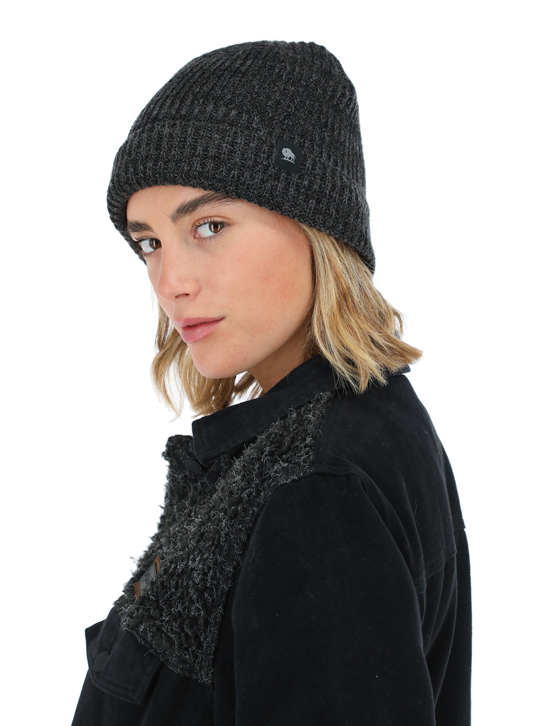 Gorro Calafate - Negro Jaspeado