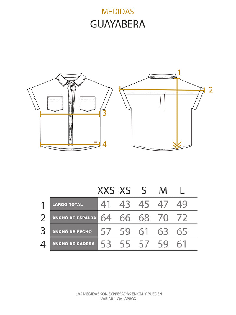 Última imagen de Guayabera Mujer