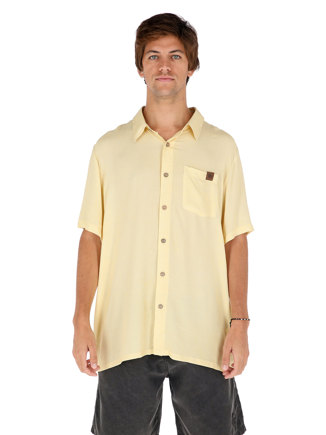 Guayabera Peteroa Hombre - Amarillo