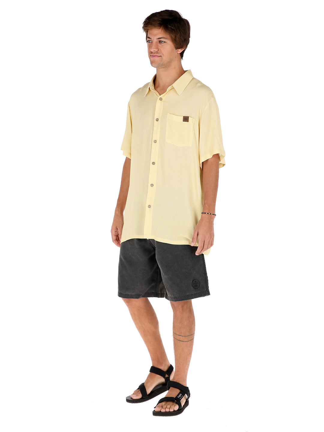 Guayabera Peteroa Hombre - Amarillo