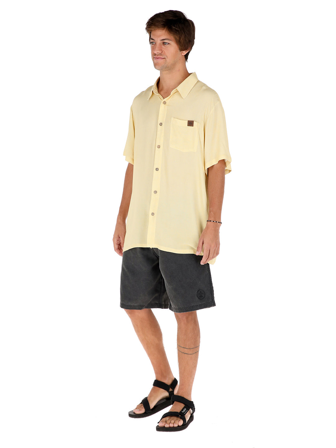 Guayabera Peteroa Hombre - Amarillo