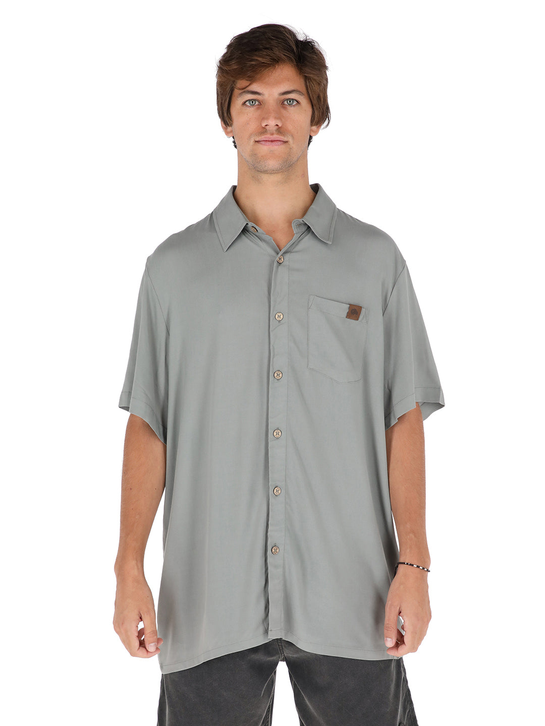 Guayabera Peteroa Hombre - Gris Claro