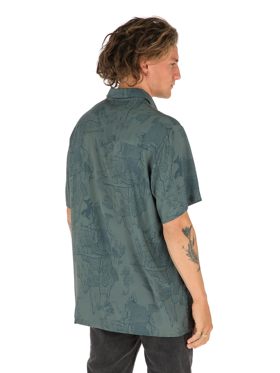 Guayabera Peteroa Hombre - Verde