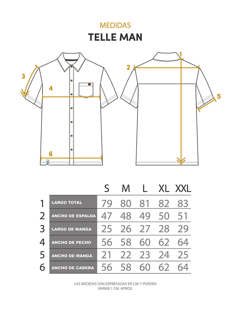 Última imagen de Guayabera Telle Hombre
