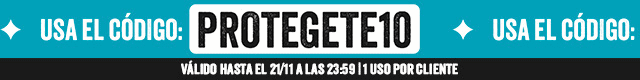 Usa el código PROTEGETE10