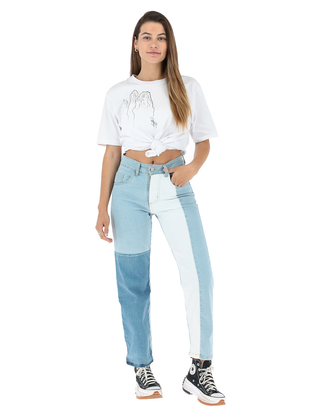 Pantalon Bocana Mujer - Celeste