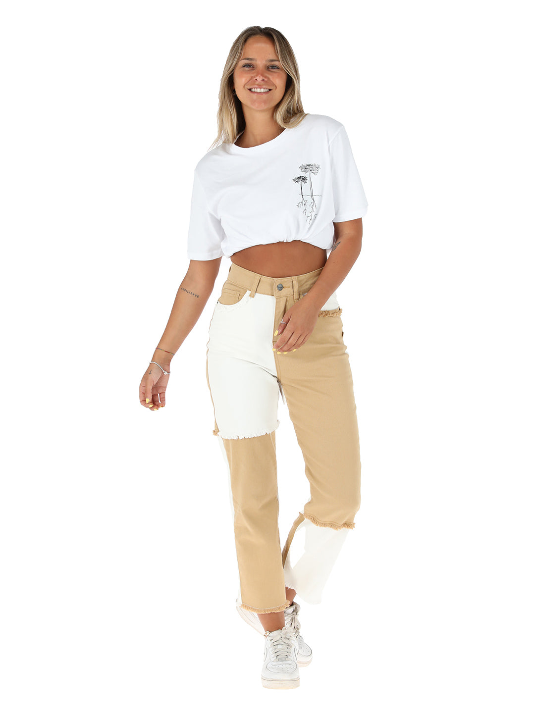 Pantalon Chequen Mujer - Blanco