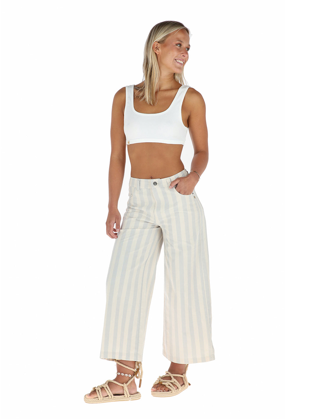 Pantalon Luzar Mujer - Beige