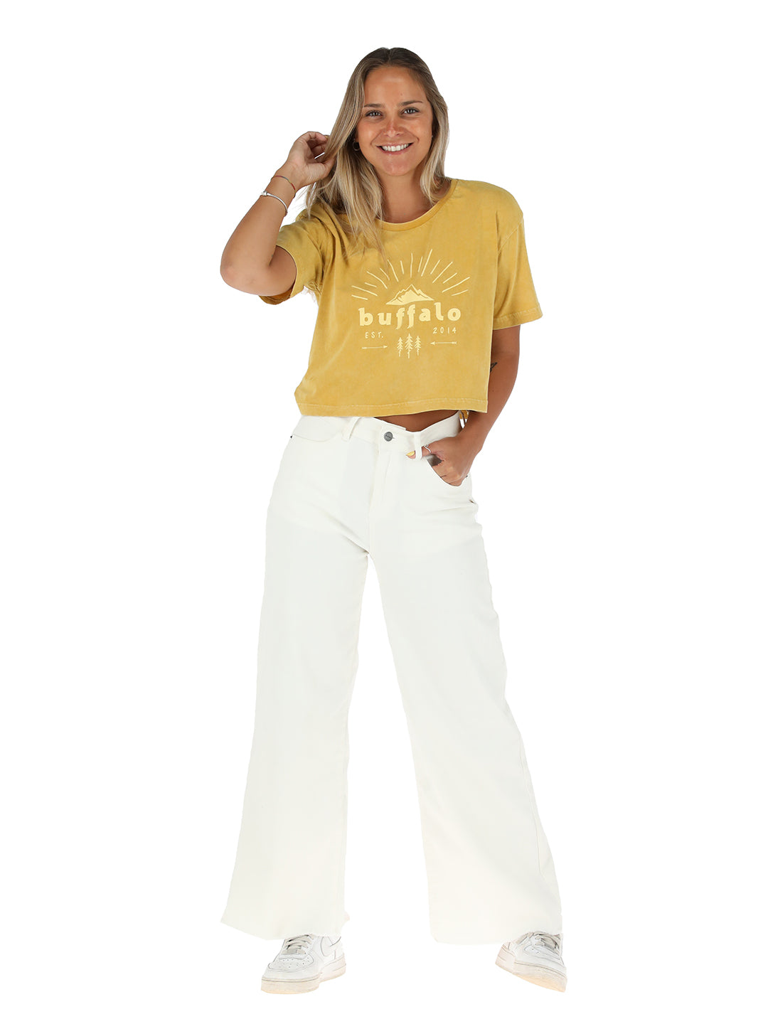 Pantalon Tallu Mujer - Blanco