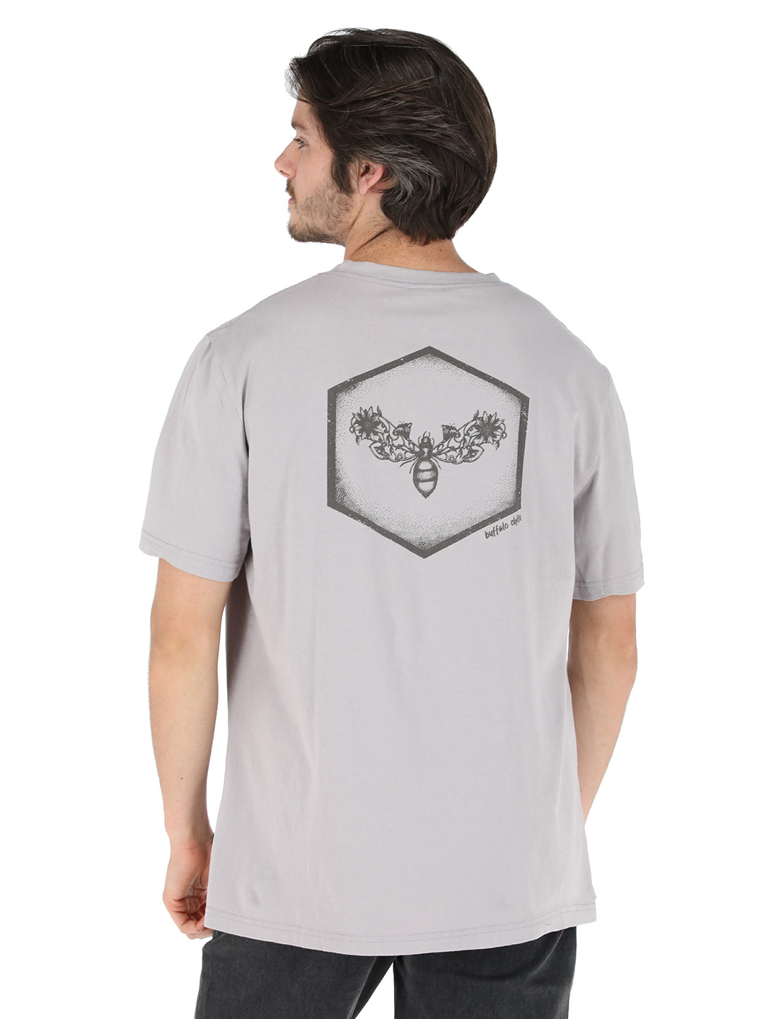 Polera Bombus Hombre - Gris