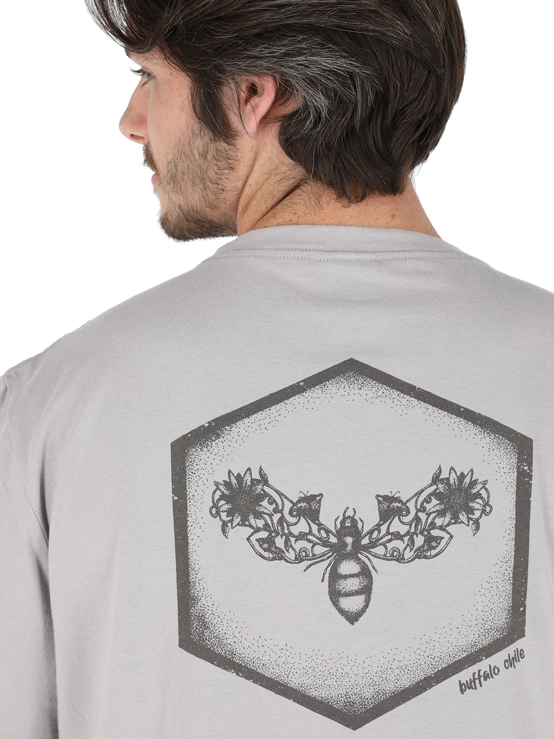 Polera Bombus Hombre - Gris