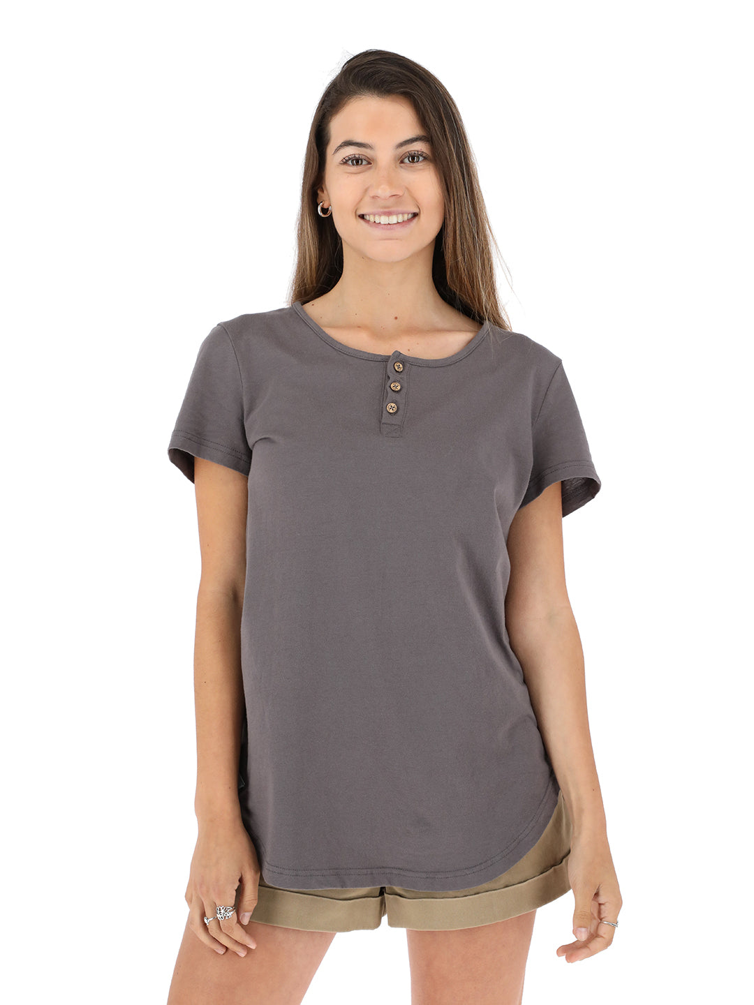 Polera Cliso Picuda Mujer - Gris