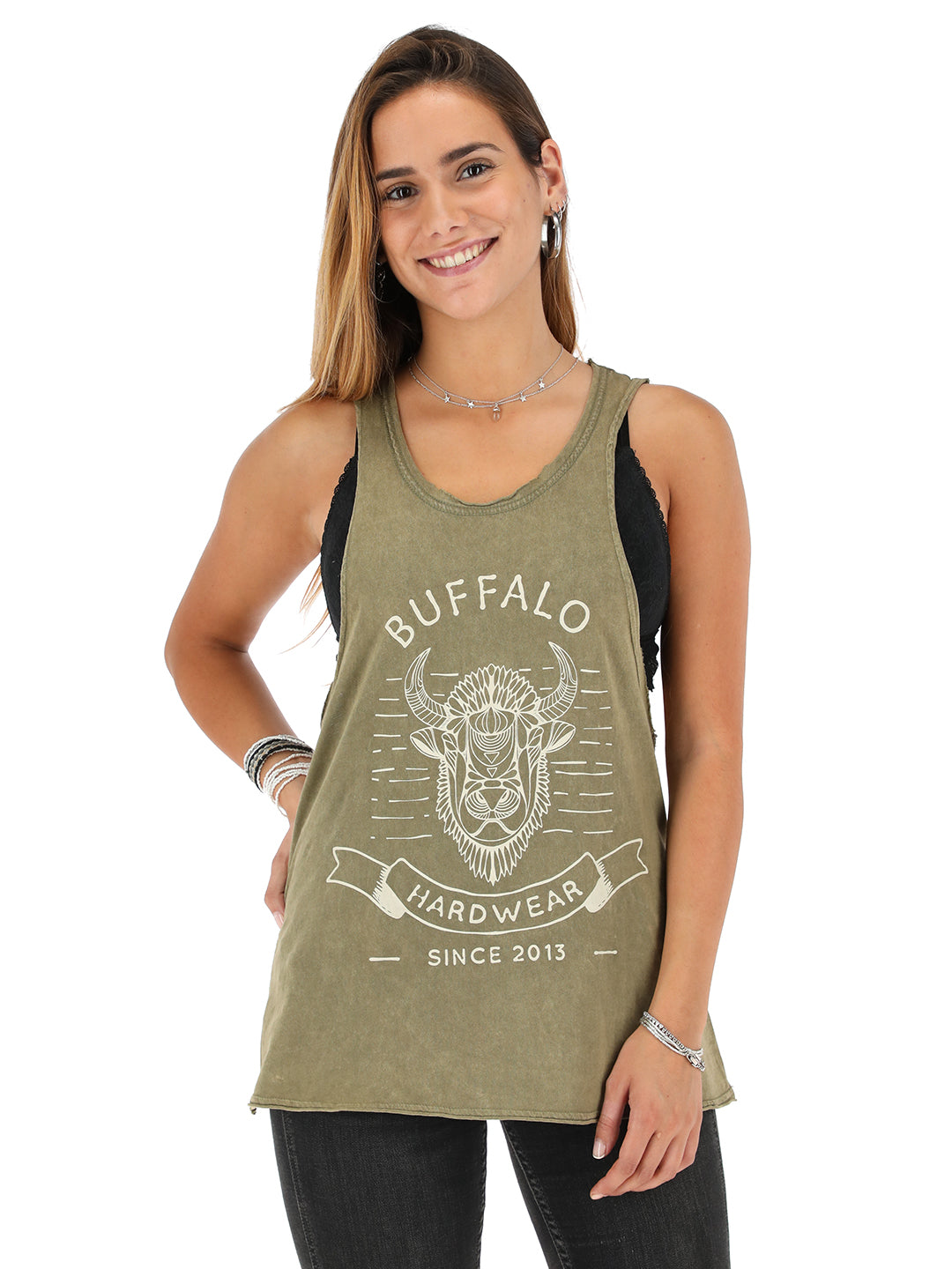 Polera Sin Manga Mujer - Militar / 2XS