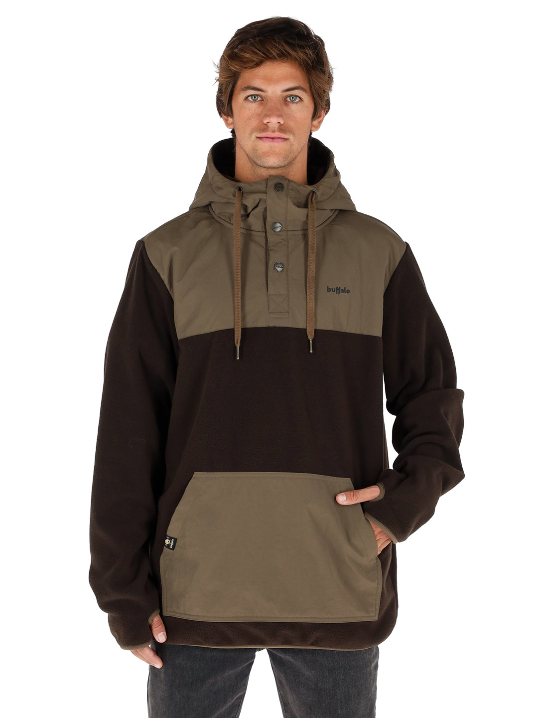 Poleron Acuta Hombre - Cafe / S