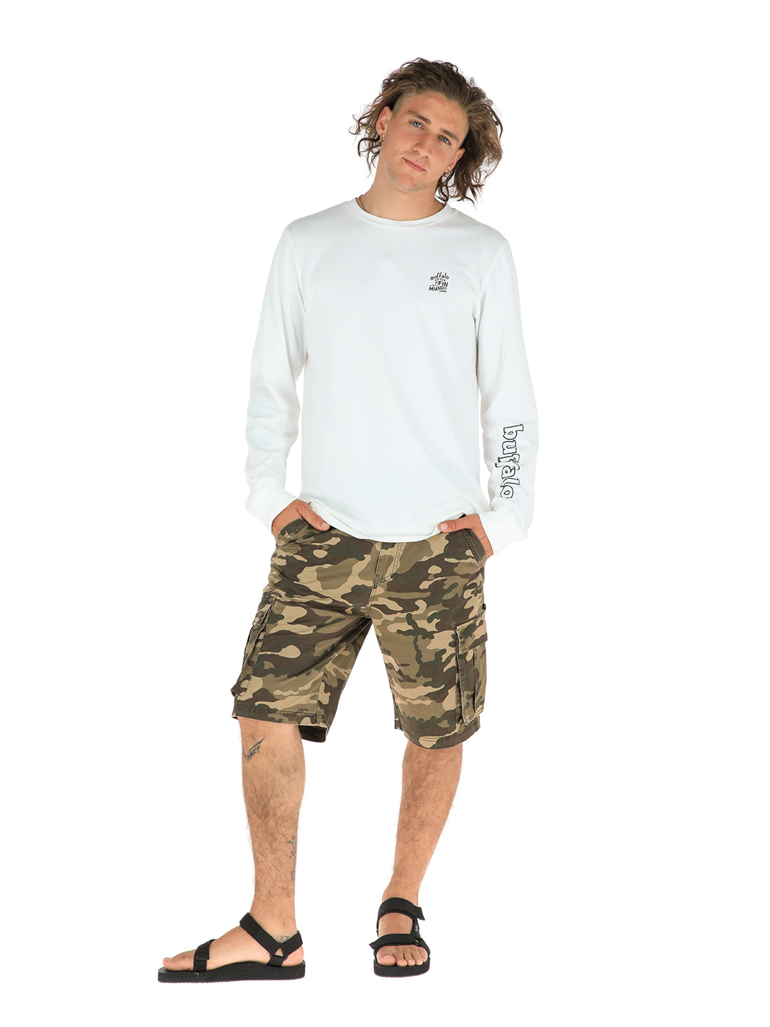 Short Huilmo Hombre - Militar