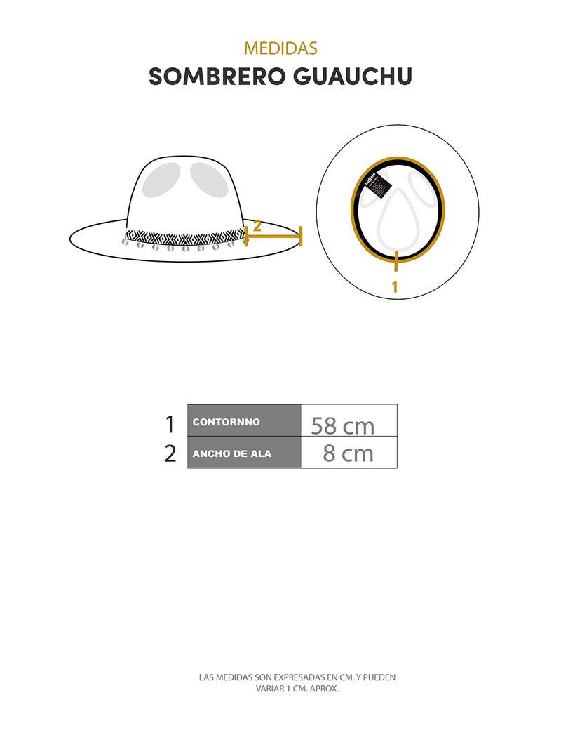 Última imagen de Sombrero Guauchu Boho