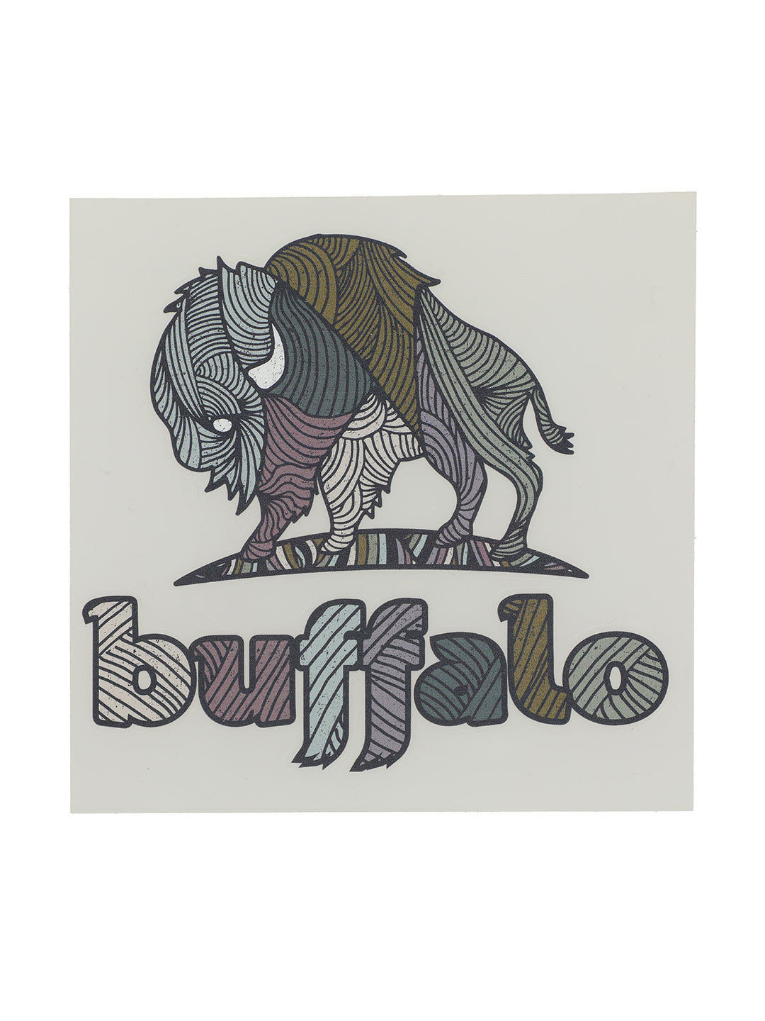 Sticker Buffalo - Multicolor